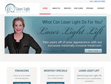 Tablet Screenshot of laserlightsc.com